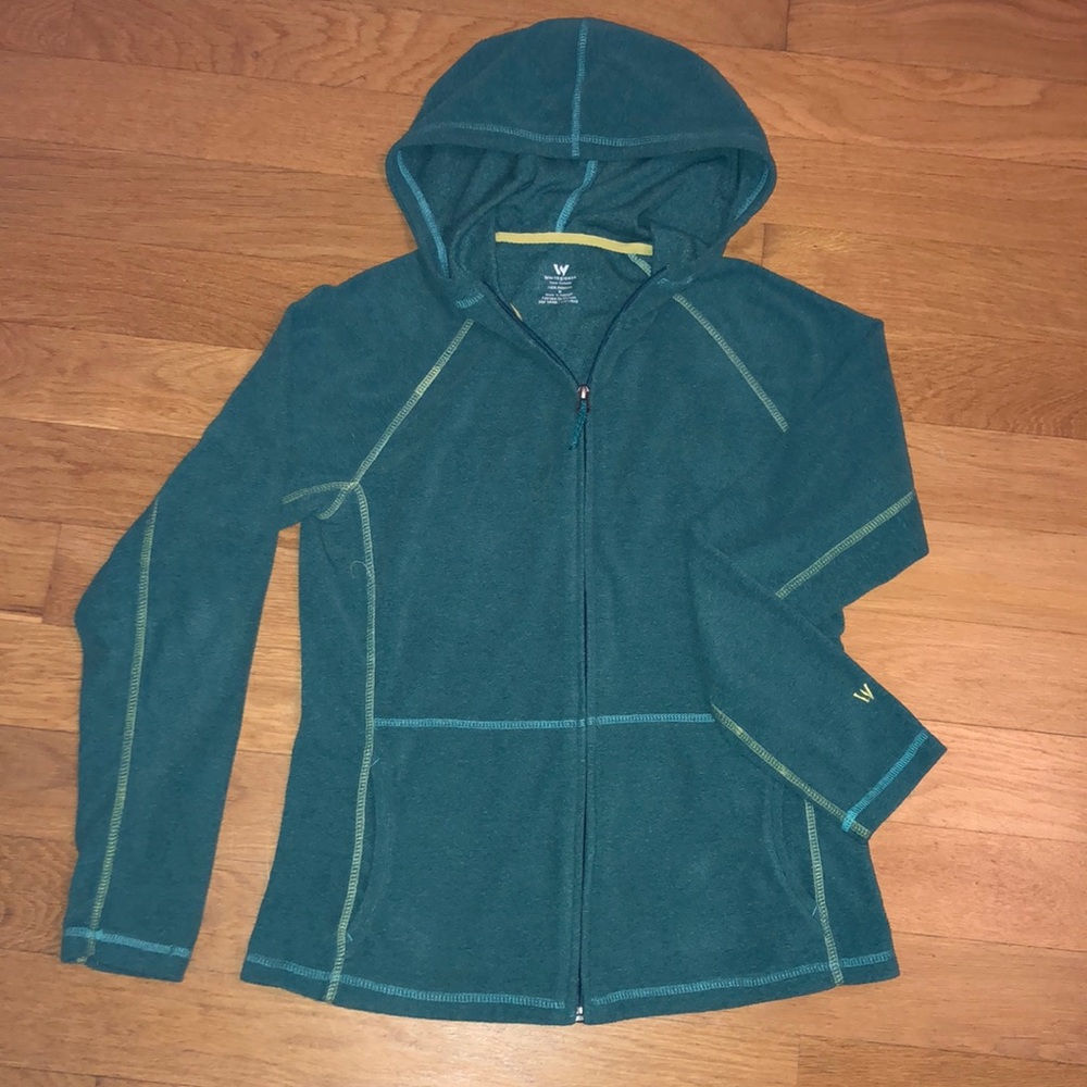 Sold-White Sierra zip up sweatshirt